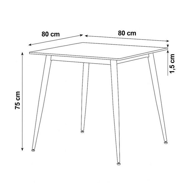 Jídelní stůl Hotelo (šedá)