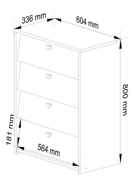 Botník Fortian (wenge)