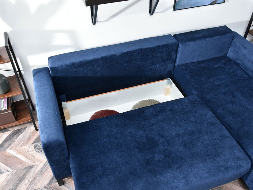 Rohová sedačka Salida (černá)