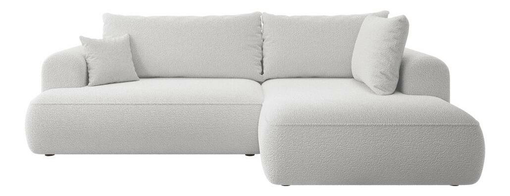 Rohová sedací souprava Olivo II (P) (světle šedá + černá)