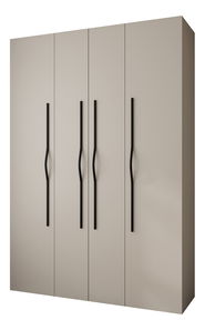 Šatní skříň 170 cm Carmela 40-2 (kašmír + černá)