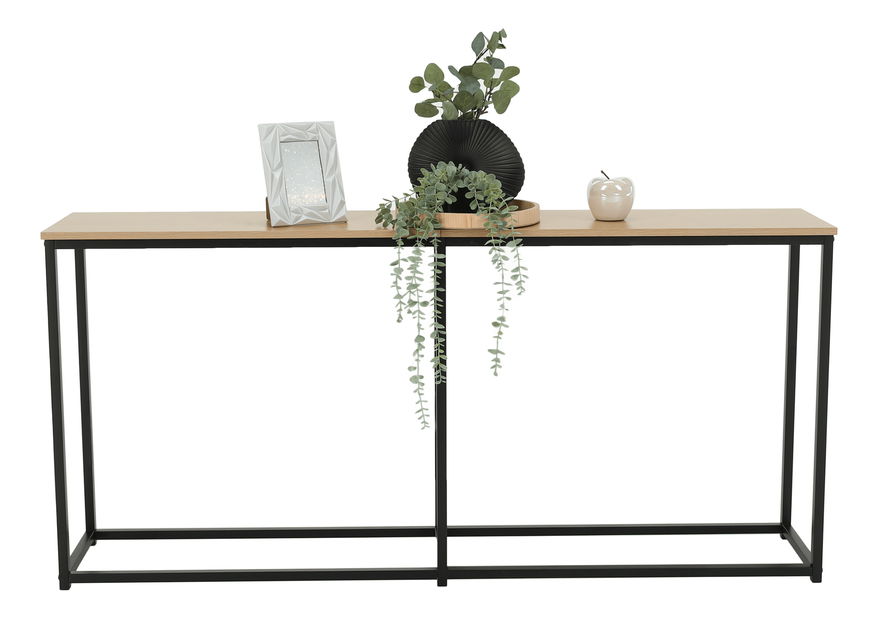 Konzolový stolek Burnet (dub + černá)