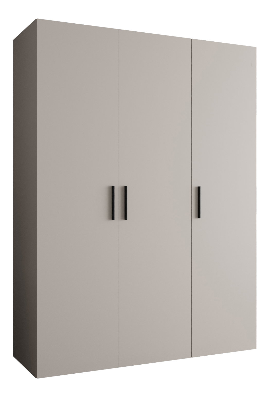 Šatní skříň 150 cm Borry 1 (kašmír + černá)