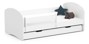 Dětská postel Pranshi II (bílá) (s matrací)