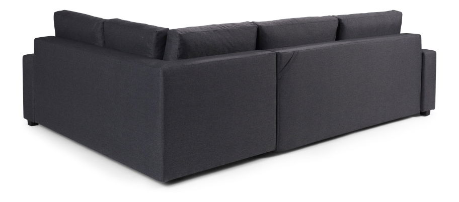 Rohová sedací souprava Triste (tmavě hnědá) (L)