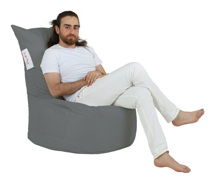 Sedací pytel Beemin (tmavě šedá)