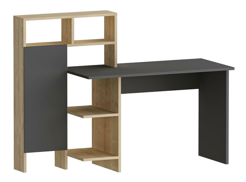 PC stolek Tolada (antracit + dub)
