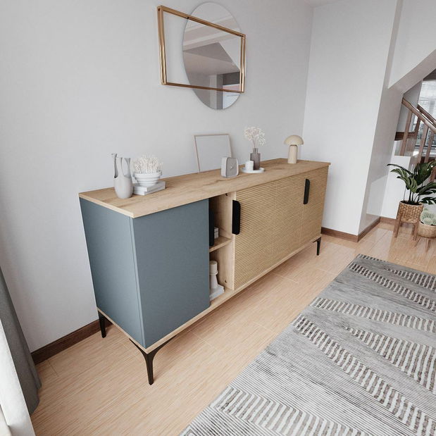 Skříňka Kaia (bílá + antracit)