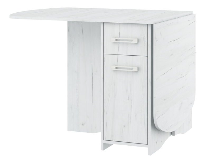 Rozkládací jídelní stůl Elston X (craft bílý) (pro 4 až 6 osob)