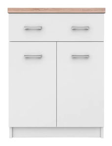 Komoda Topta Typ 41 2D1S60 (bílá + dub sonoma)