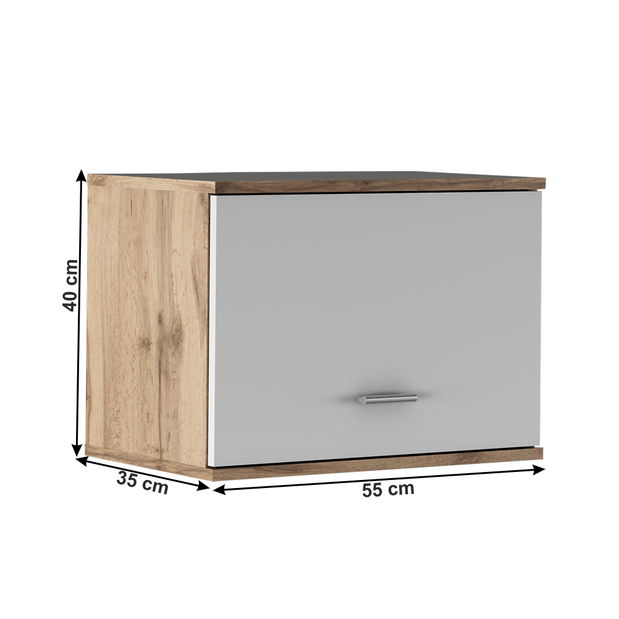 Nástavec Cyrio typ 11 (dub wotan + bílá) *bazar