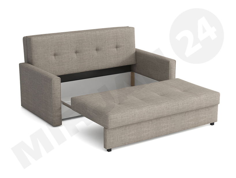 Rozkládací pohovka Carivia Bis III (šedá) (s úl. prostorem)