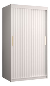 Šatní skříň 100 cm Riana Wa 1 180 (bílá matná + bílá matná)