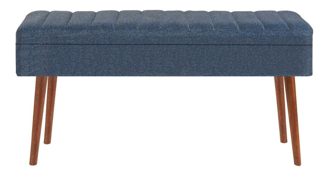 Lavice Vlasta 4 (ořech + tmavě modrá)