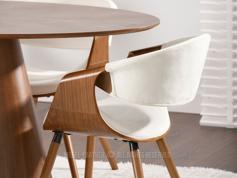 Židle Bjorn K (bílá + ořech) *bazar