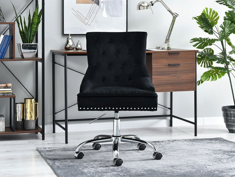 Židle Sonia (černá + chromová)