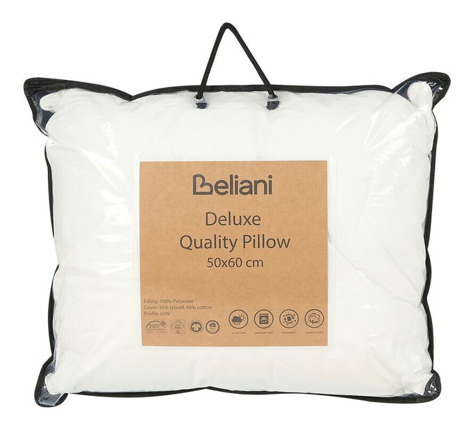 Polštář nízký 50 x 60 Trigy (bílá)