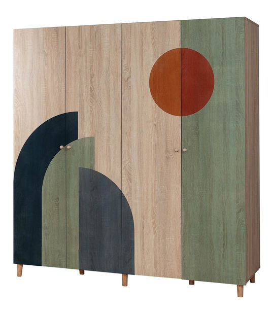 Šatní skříň London 972 (dub sonoma)