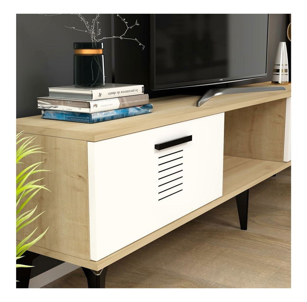 TV stolek/skříňka Vipapo 11 (dub safírový + bílá)