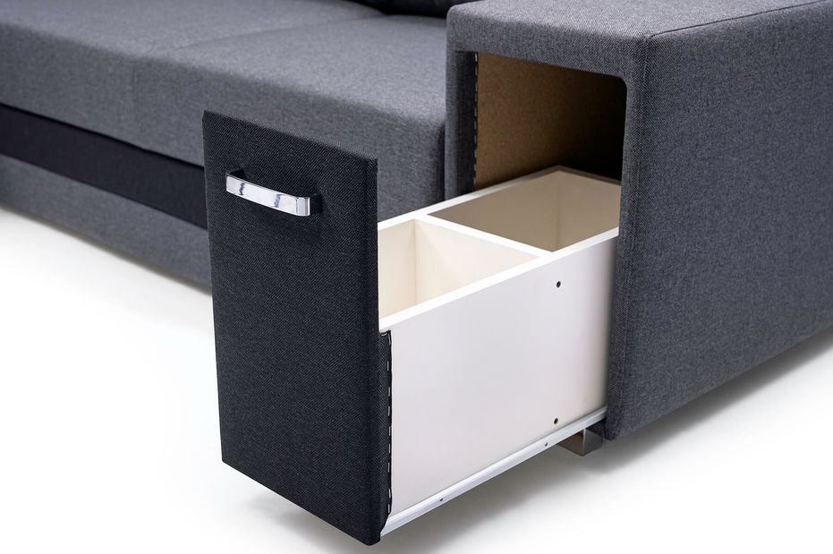 Rohová sedací souprava Akiko (modrá) (P)