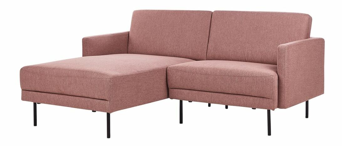 Rohová sedací souprava Betsaida (růžová) (P)