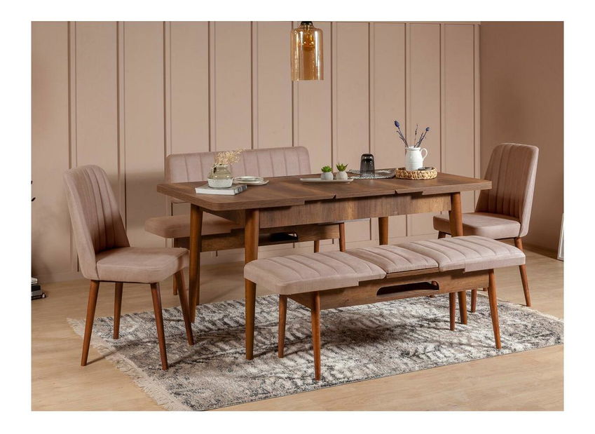 Jídelní židle Vlasta 1 (ořech + kámen)