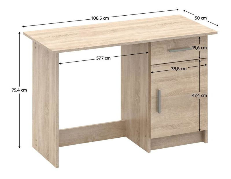 PC stolek Siri (dub sonoma)