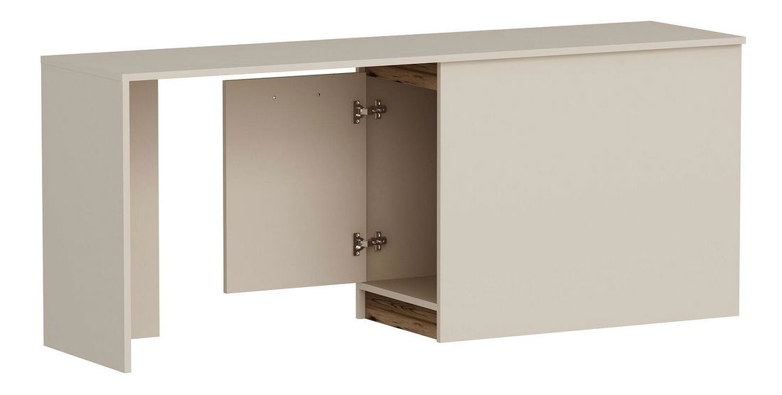 PC stolek Pelavi 1 (ořech světlý + béžová)