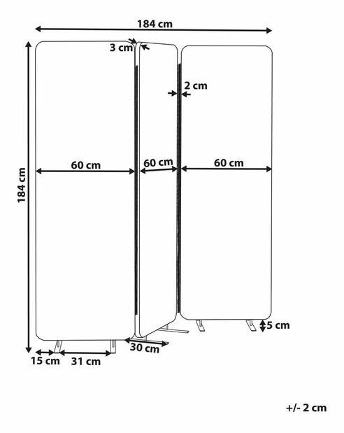 Akustická dělící stěna Selkirk (modrá)