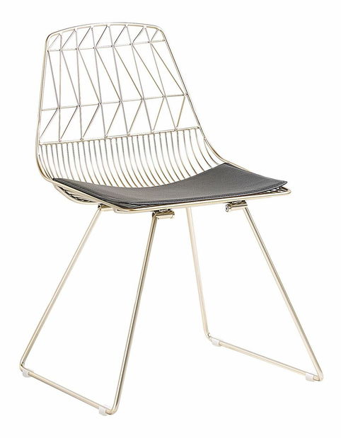 Set 2ks. jídelních židlí Harlem (zlatá)