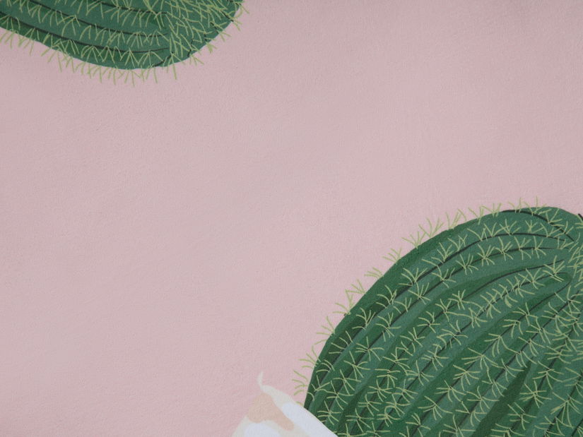 Koberec 140 cm Elvan (růžová)