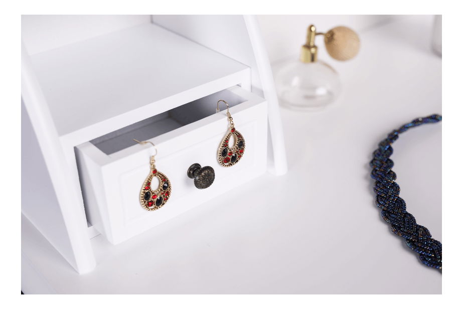 Toaletní stolek Rodno (bílá)