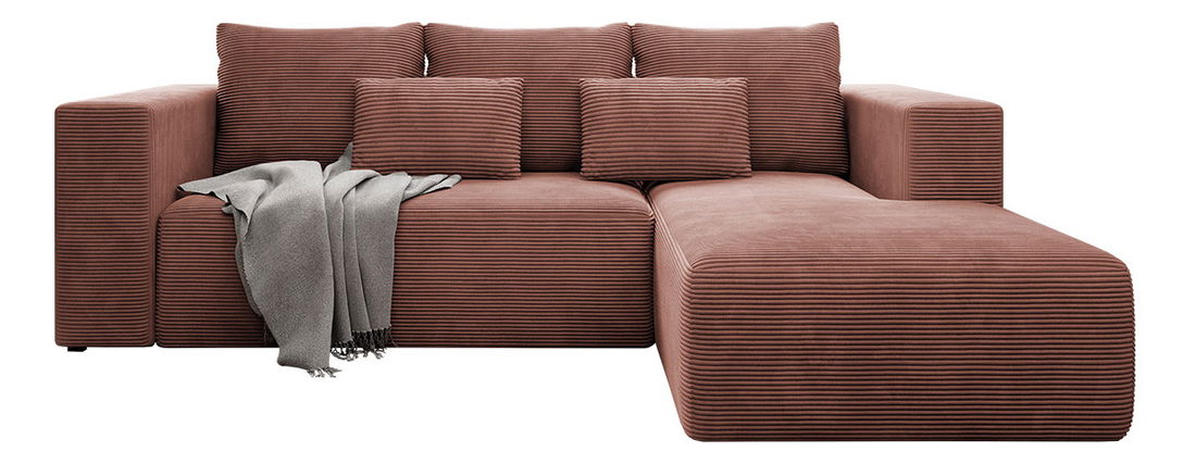 Rohová sedací souprava Zofia (kobaltová)