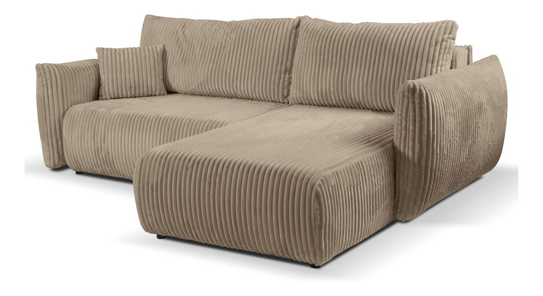 Rohová sedací souprava Alondra (hnědá) (P)