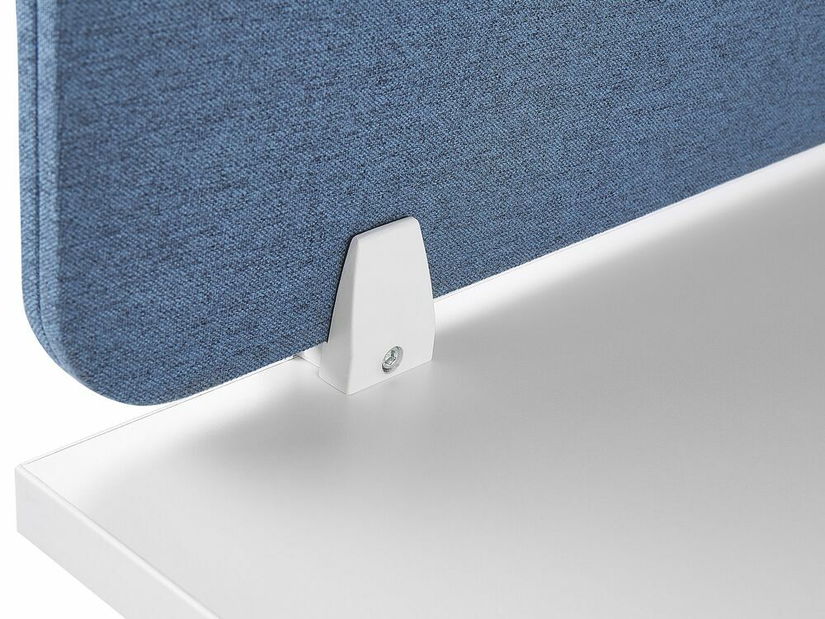 Přepážka na pracovní stůl 80x40 cm Whitley (modrá)