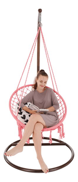 Závěsné křeslo Amari (růžová)