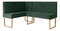 Rohová lavice Malibu 130x170 (tmavě zelená) (L)