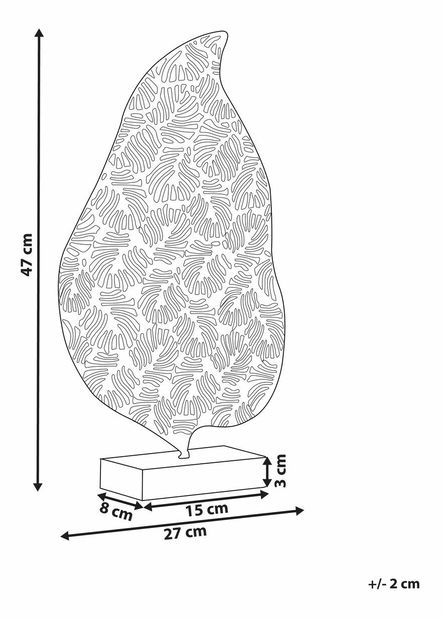Dekorace Litza (zlatá)
