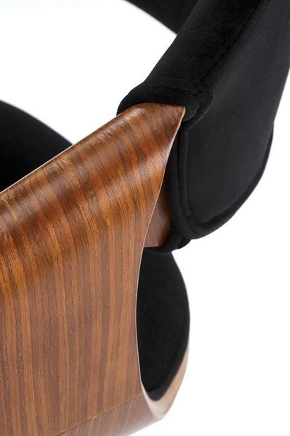 Barová židle Honduras (černá + ořech)