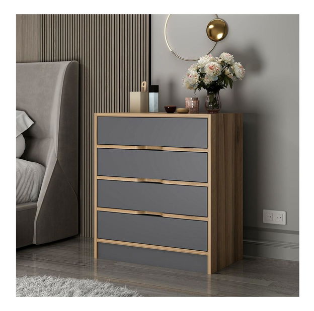 Komoda Erich (ořech + antracit)