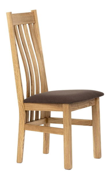 Jídelní židle Cardenal (dub + hnědá)