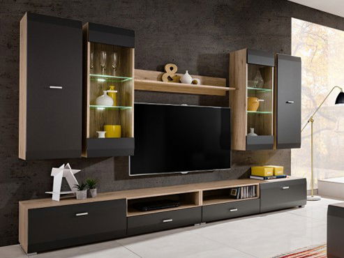 Obývací stěna Clif (s LED osvětlením)