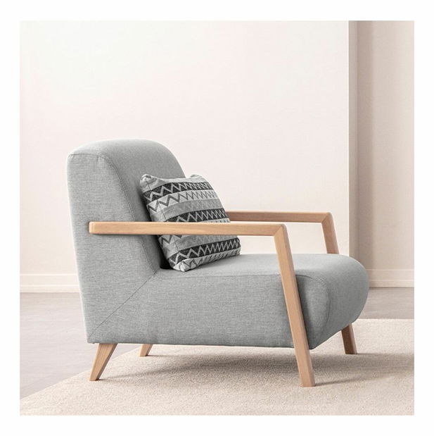 Křeslo Lattino (šedá)