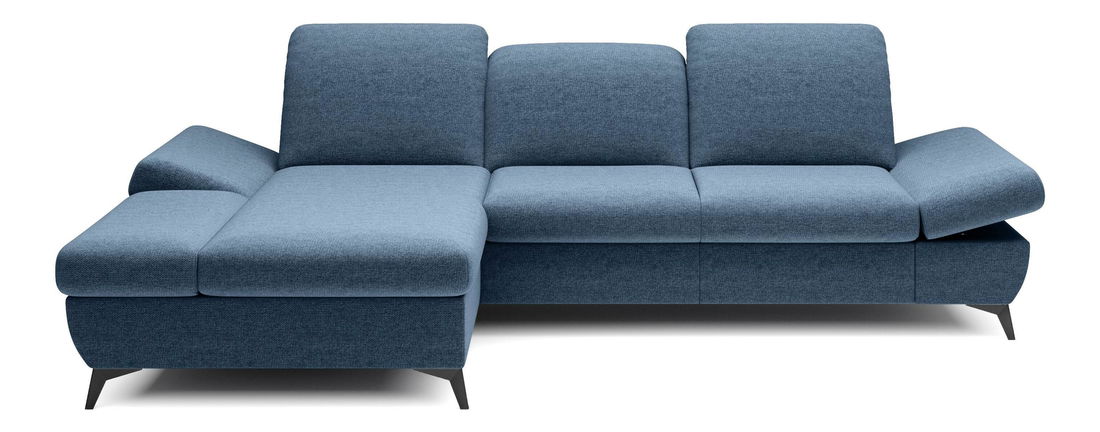 Rohová sedací souprava Harpie (modrá) (L)