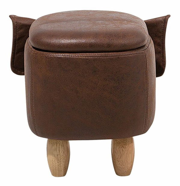 Taburet Elfant (tmavě hnědá)