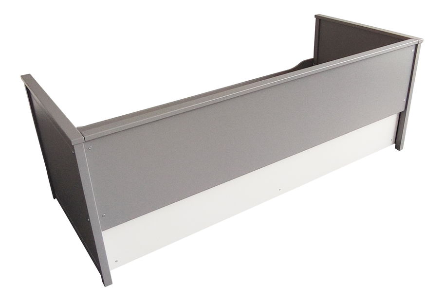 Rozkládací postel 80 cm Daybed Comfort (s roštem a úl. Prostorem) (šedá)