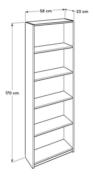 Regál Kaida 2 (antracit)