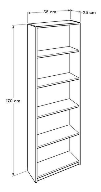 Regál Kaida 2 (antracit)