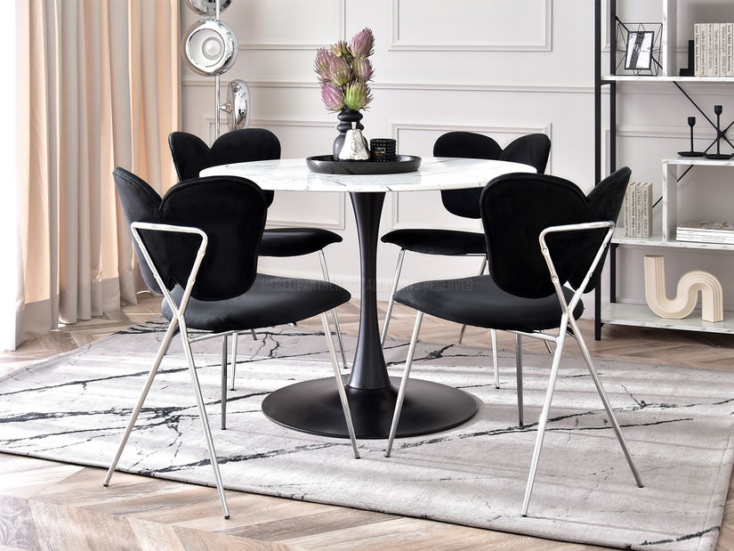 Židle Wrangler (černá + chromová)