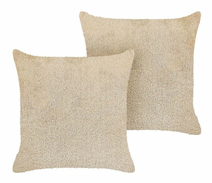 Sada 2 ozdobných polštářů 45 x 45 cm Pilliea (béžová)